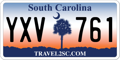 SC license plate YXV761