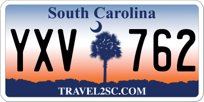 SC license plate YXV762