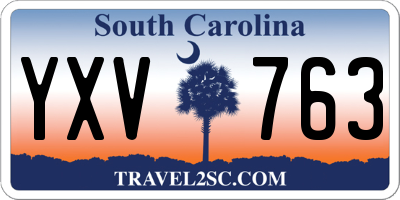 SC license plate YXV763