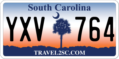 SC license plate YXV764