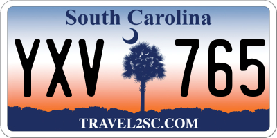 SC license plate YXV765