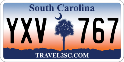 SC license plate YXV767