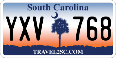 SC license plate YXV768