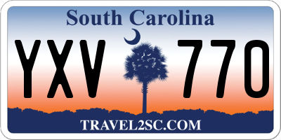 SC license plate YXV770