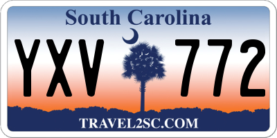 SC license plate YXV772