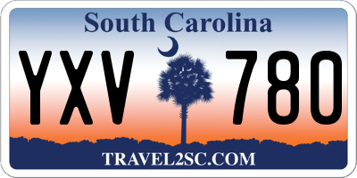 SC license plate YXV780