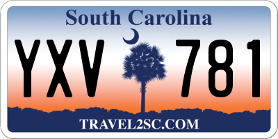 SC license plate YXV781