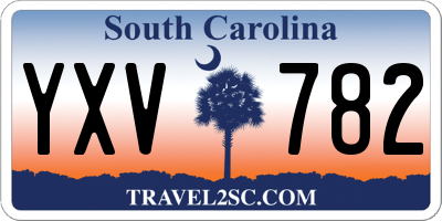 SC license plate YXV782