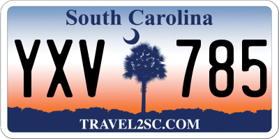 SC license plate YXV785