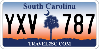 SC license plate YXV787