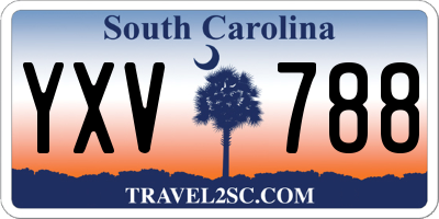 SC license plate YXV788