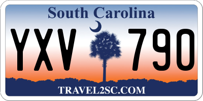 SC license plate YXV790