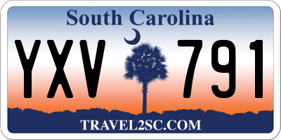 SC license plate YXV791