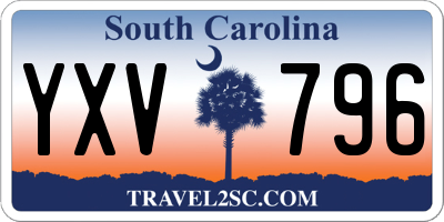 SC license plate YXV796
