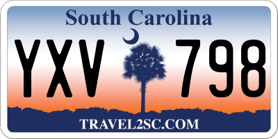 SC license plate YXV798