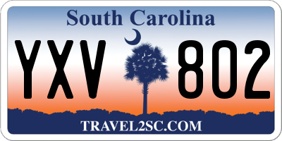 SC license plate YXV802
