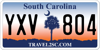 SC license plate YXV804