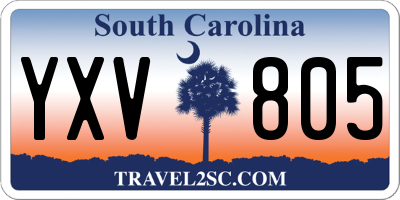 SC license plate YXV805