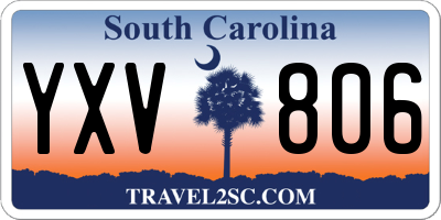 SC license plate YXV806