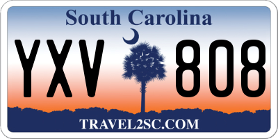 SC license plate YXV808