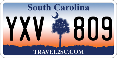 SC license plate YXV809