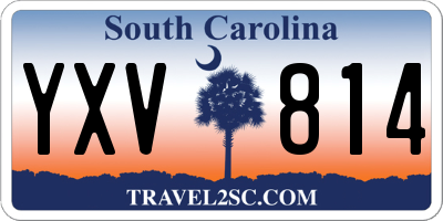 SC license plate YXV814