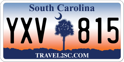 SC license plate YXV815