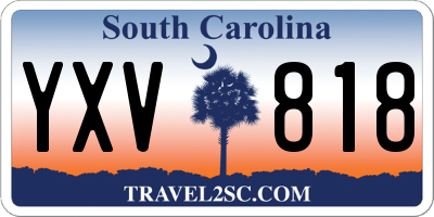 SC license plate YXV818