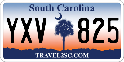 SC license plate YXV825