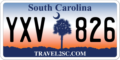 SC license plate YXV826