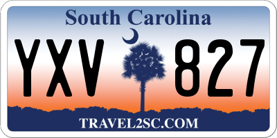 SC license plate YXV827