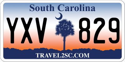 SC license plate YXV829