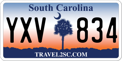 SC license plate YXV834