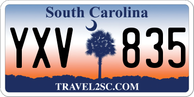 SC license plate YXV835
