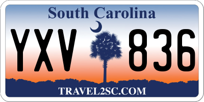 SC license plate YXV836