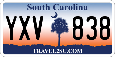 SC license plate YXV838