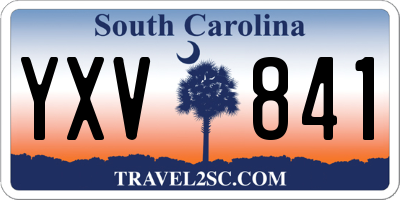 SC license plate YXV841