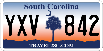 SC license plate YXV842