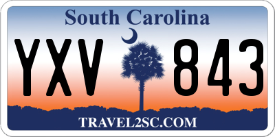 SC license plate YXV843