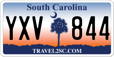 SC license plate YXV844