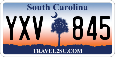 SC license plate YXV845