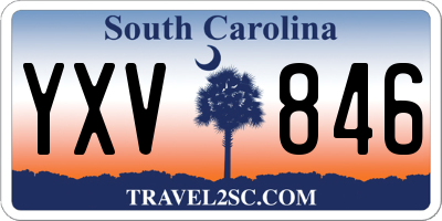 SC license plate YXV846