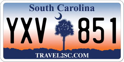 SC license plate YXV851