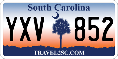 SC license plate YXV852