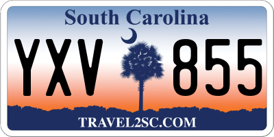 SC license plate YXV855