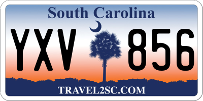 SC license plate YXV856