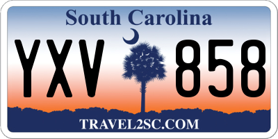 SC license plate YXV858