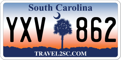 SC license plate YXV862