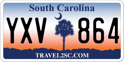 SC license plate YXV864