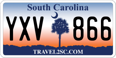 SC license plate YXV866